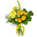 Yellow bouquet of roses and chrysanthemum. Bangladesh